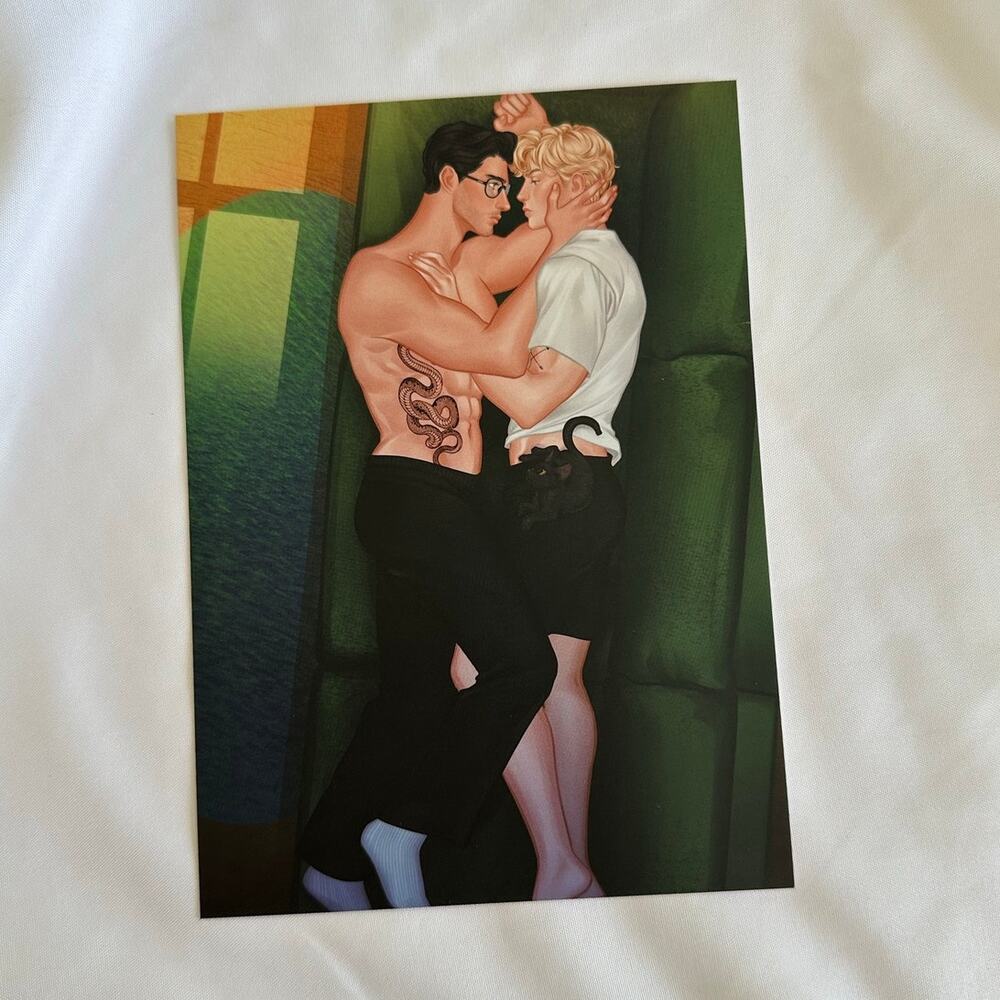 Kiss The Villain By Rina Kent Website Character Art Gareth & Kaydon 5x7